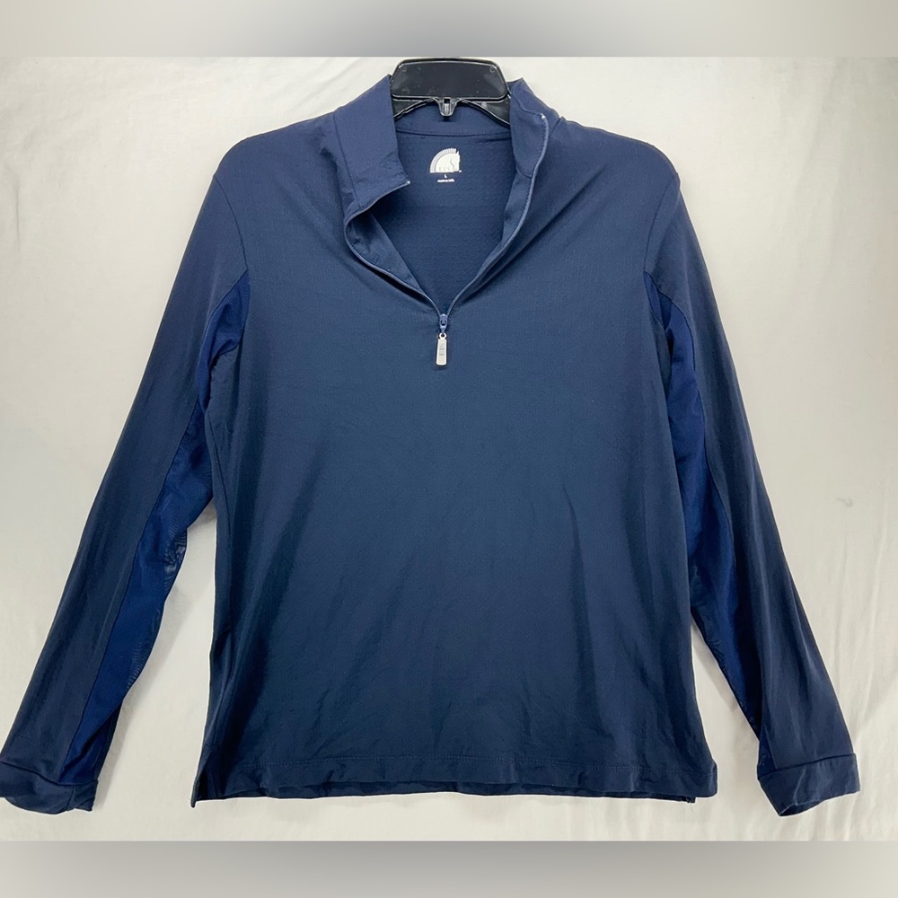 EIS Shirt Long Sleeve 1/4 Zip Blue Equestrian Riding Shirt Women’s L Lot of 2 - Picture 9 of 15
